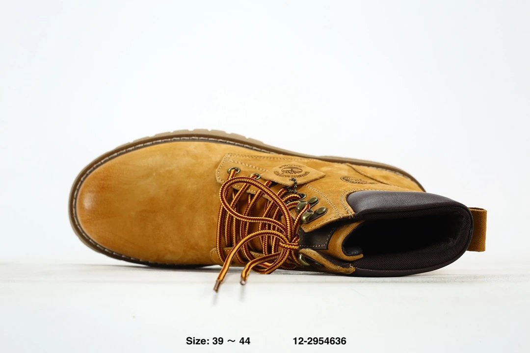 Men's Leather Ankle Boots Amber - Gallery Image 4 - Detailed View