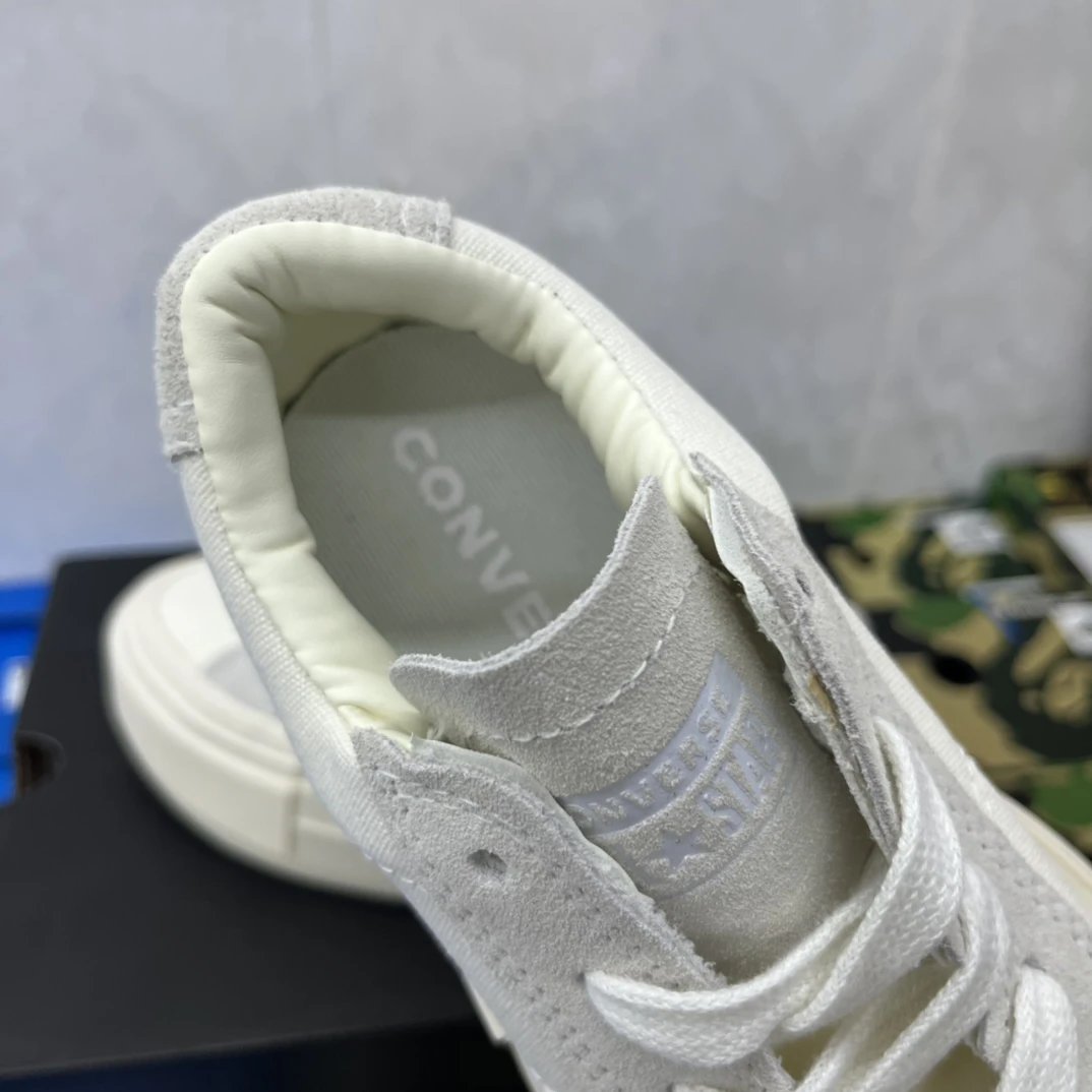 Chunky Canvas Platform Sneakers Ivory - Gallery Image 8 - Detailed View