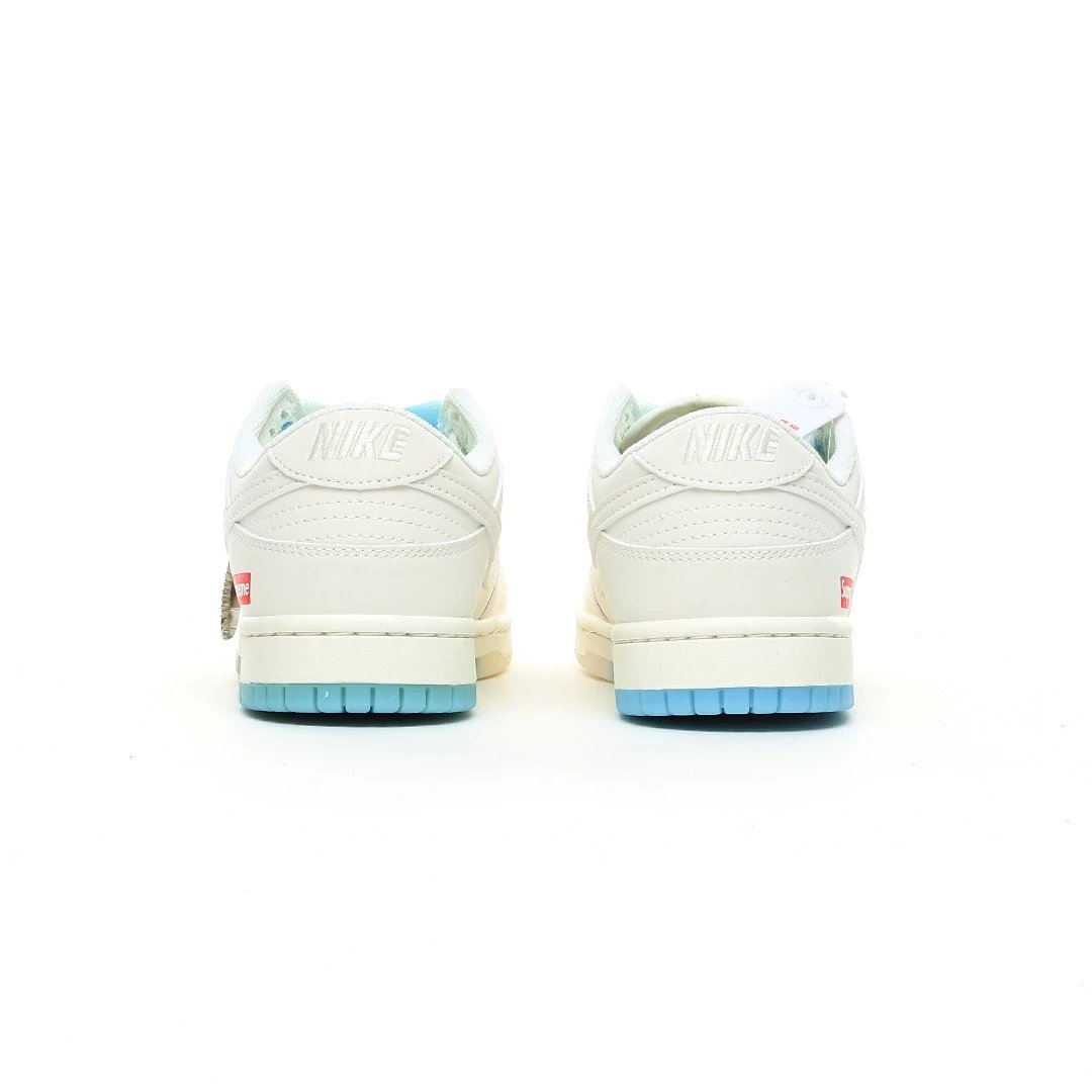 Low Top Sneakers Ivory Blue - Gallery Image 7 - Detailed View