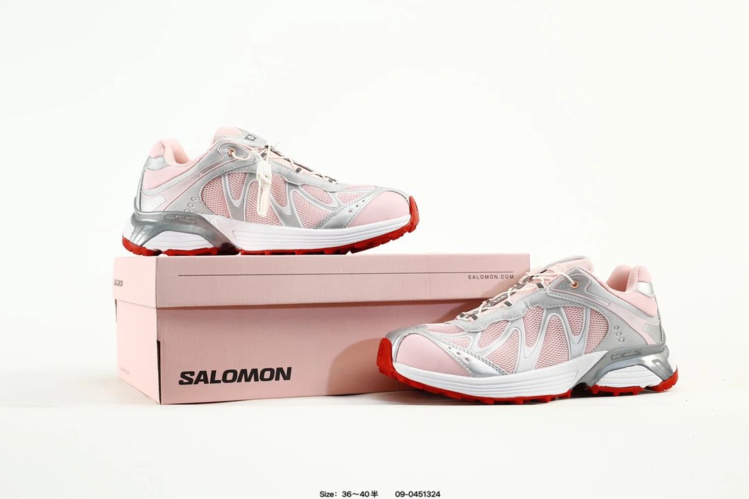 Salomon XT-WHISPER Sneakers Pink Silver - Gallery Image 9 - Detailed View