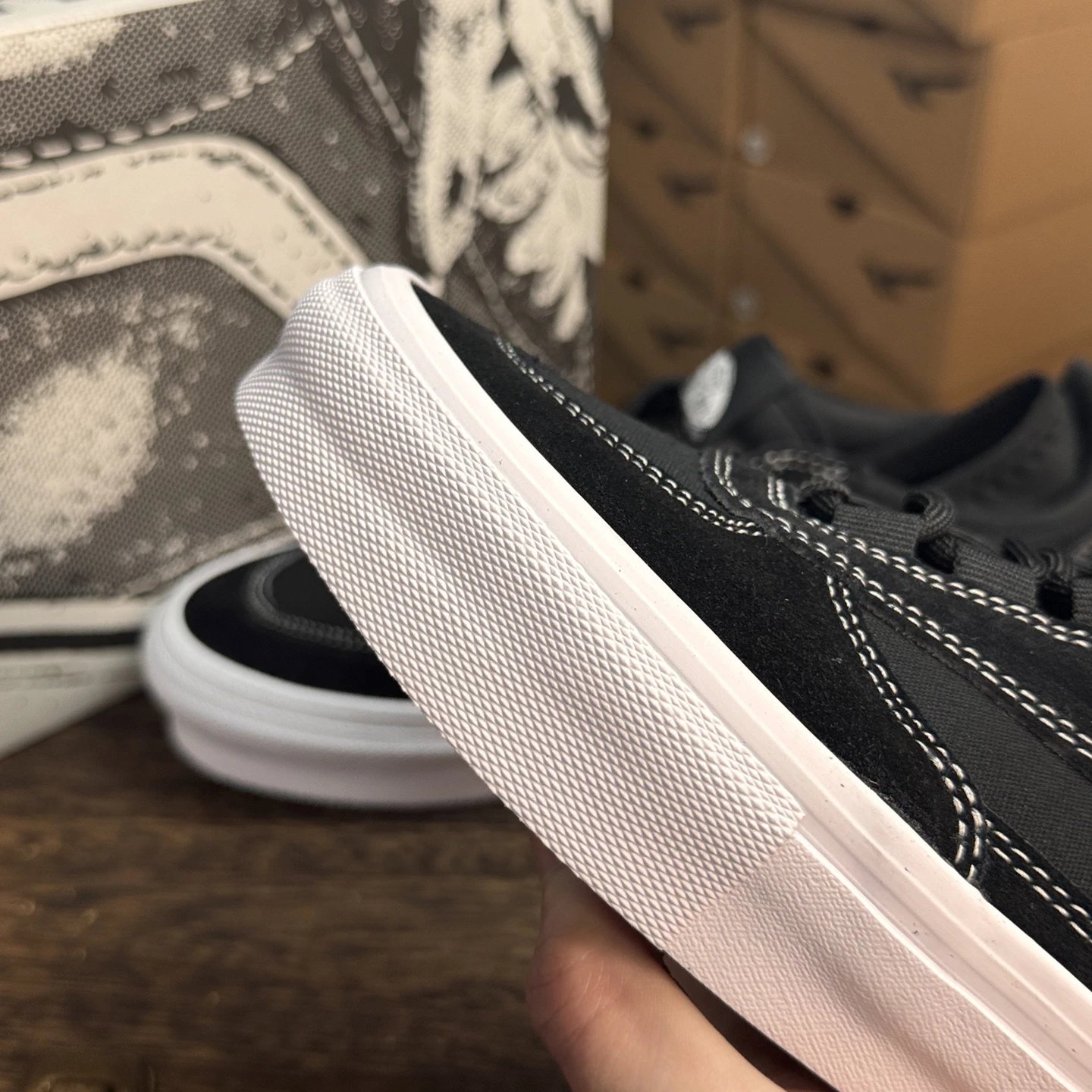 Half Cab Low Skate Shoes Onyx Black - Gallery Image 6 - Detailed View