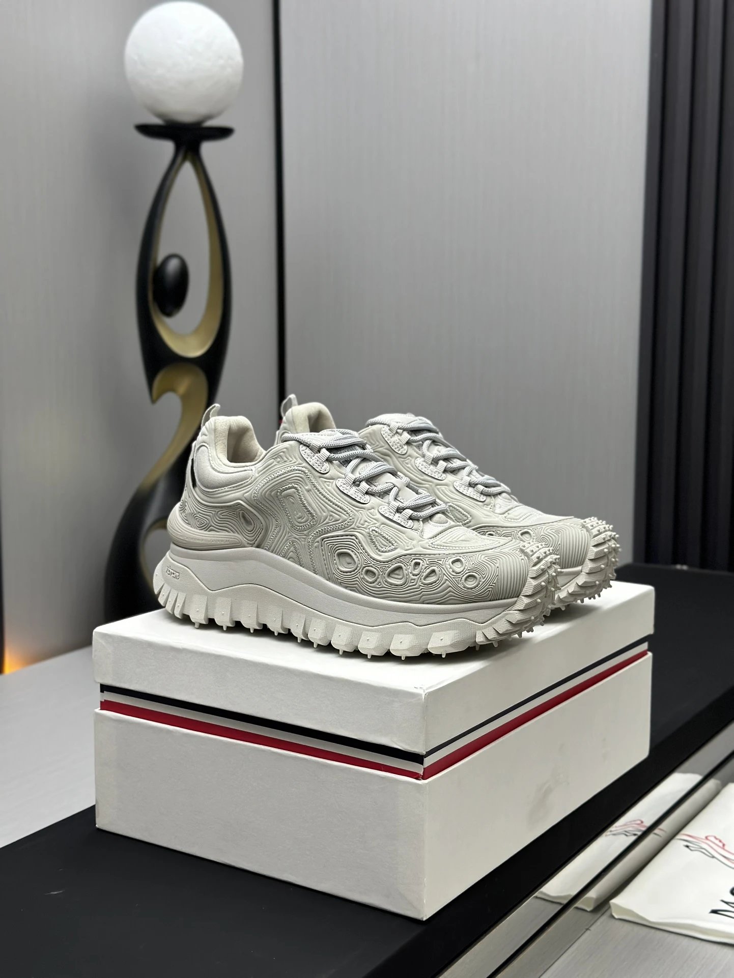 Moncler Trailgrip GTX Hiking Shoes White - Gallery Image 3 - Detailed View