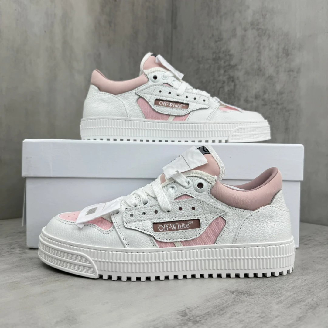 Low Vulcanized Canvas Sneakers Leather Lining Blush White - Gallery Image 9 - Detailed View