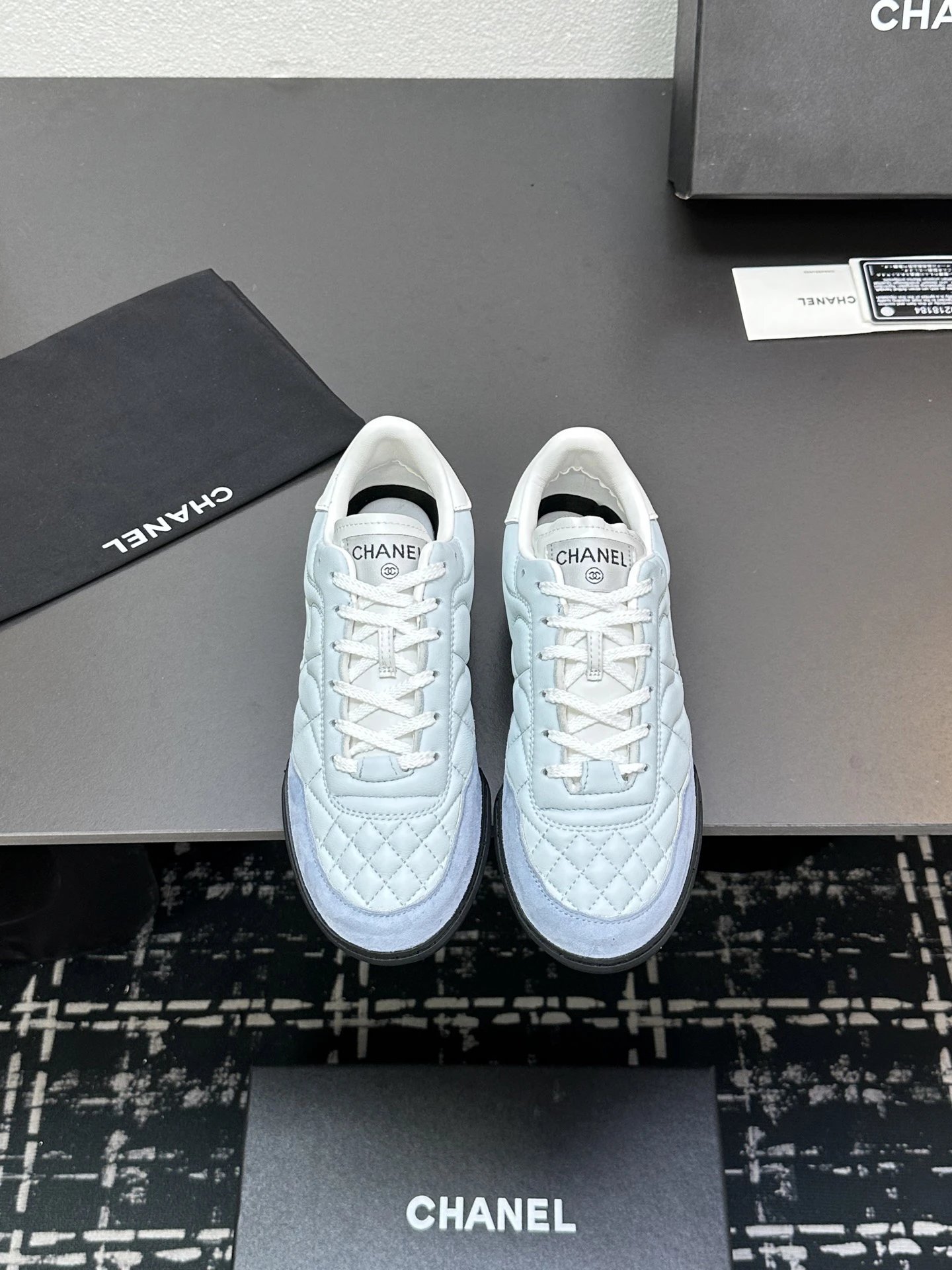 Chanel Quilted Sneakers Multicolor - Gallery Image 3 - Detailed View