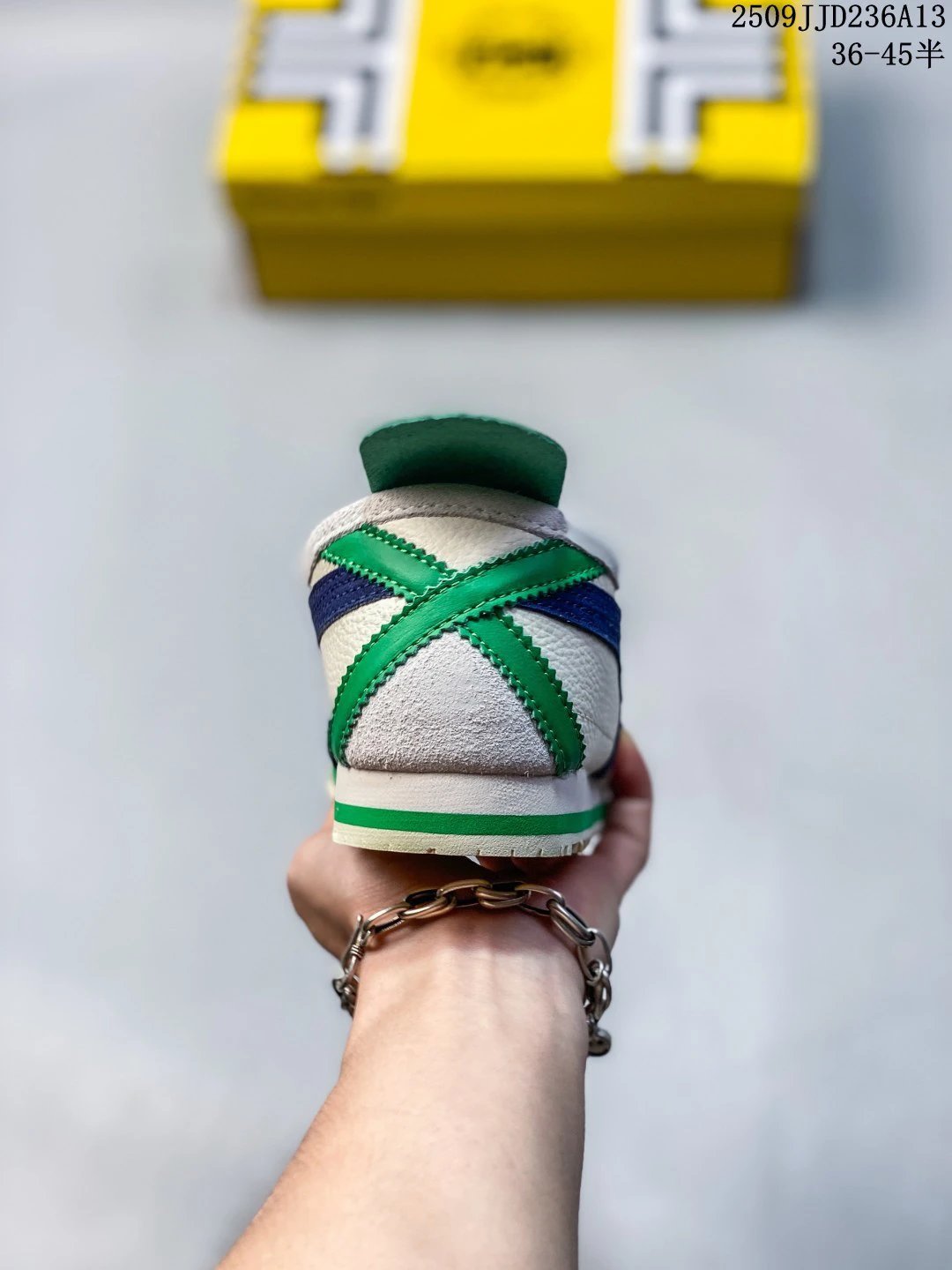 Onitsuka Tiger MEXICO 66 Slip-On Sneakers Cream Blue - Gallery Image 4 - Detailed View