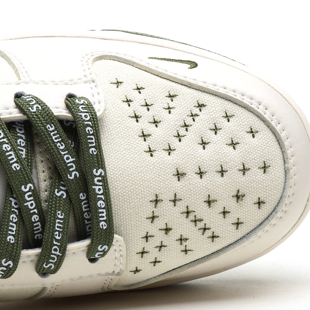 Canvas Skate Sneakers Olive - Gallery Image 9 - Detailed View