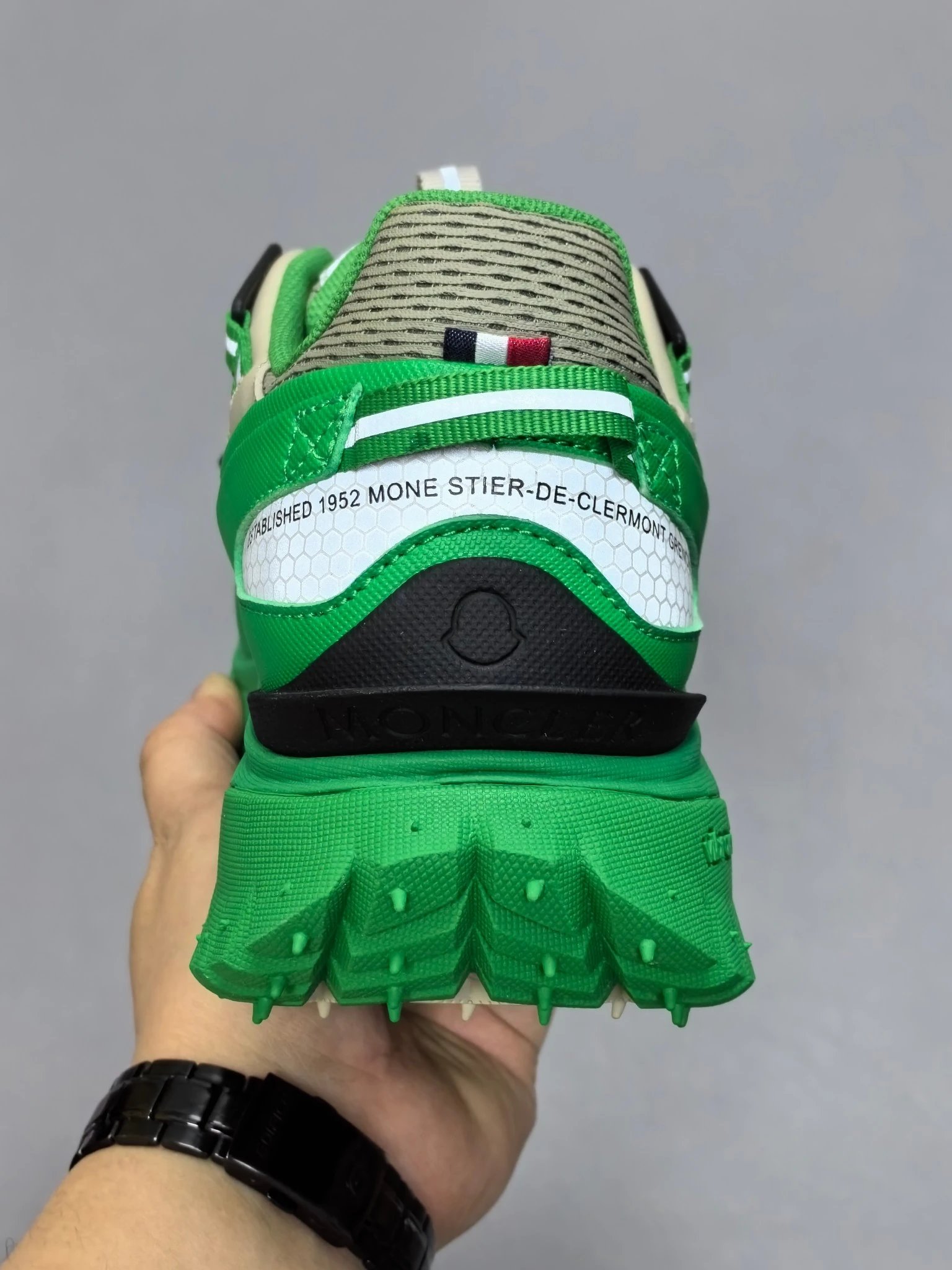 Moncler Trailgrip GTX Rubber Sneakers Green - Gallery Image 5 - Detailed View