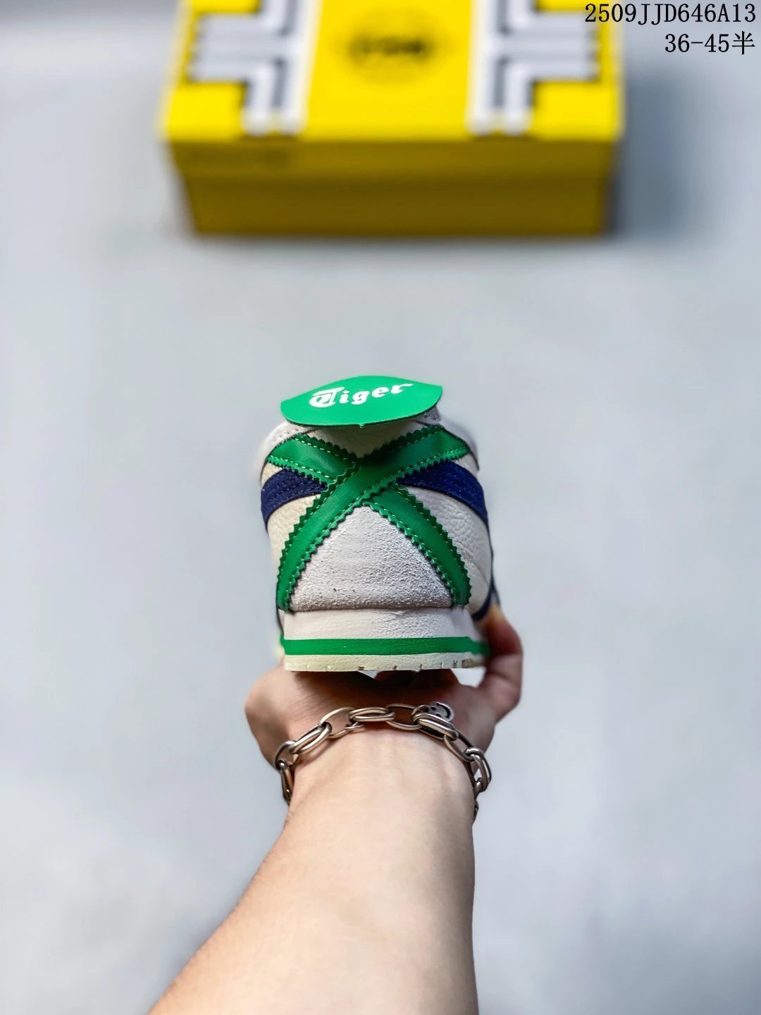 Onitsuka Tiger MEXICO 66 Sneakers Cream Blue - Gallery Image 4 - Detailed View