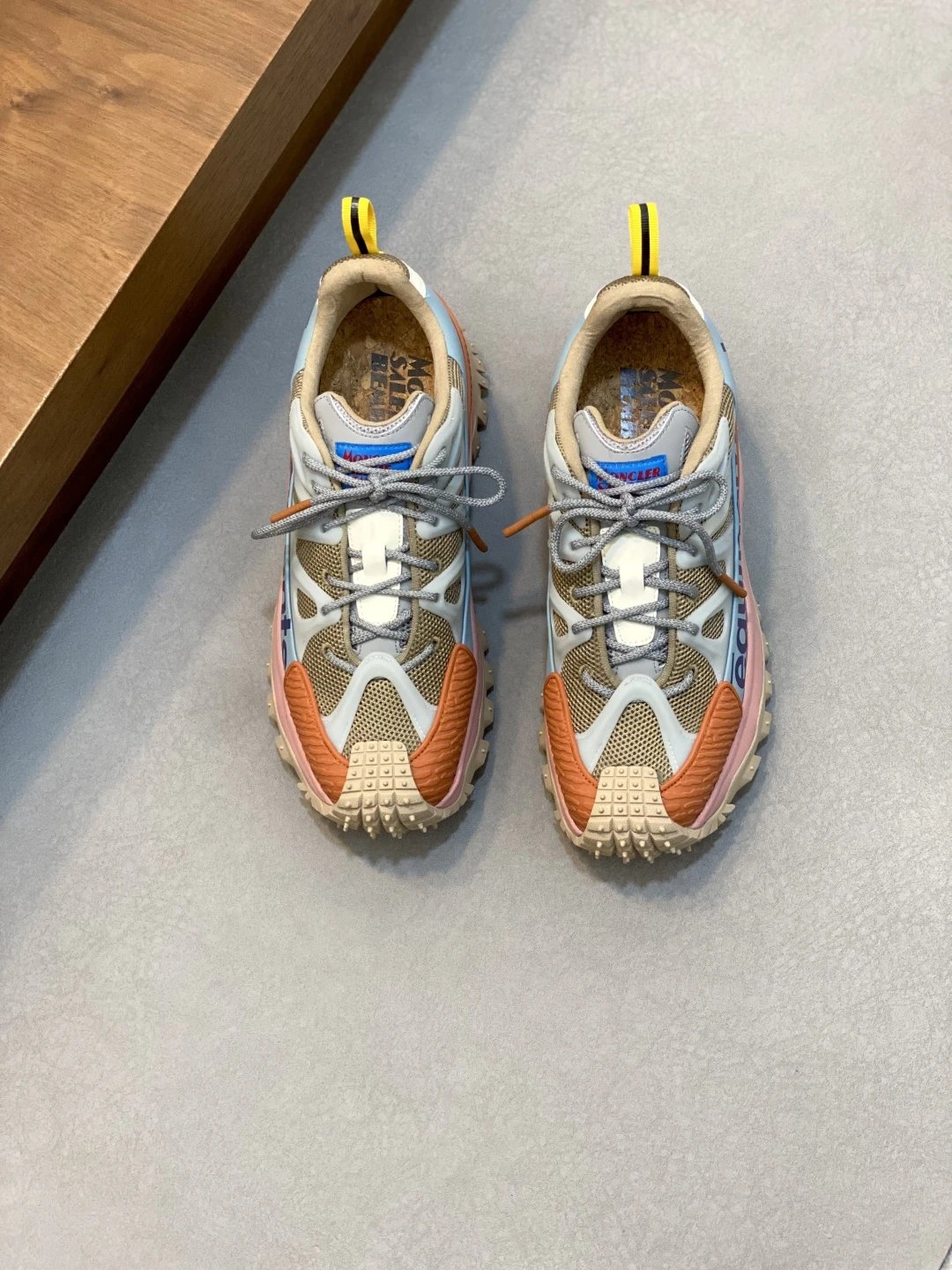 Moncler Trailgrip Amoeba Salehe Bembury Sneakers Brown - Gallery Image 2 - Detailed View