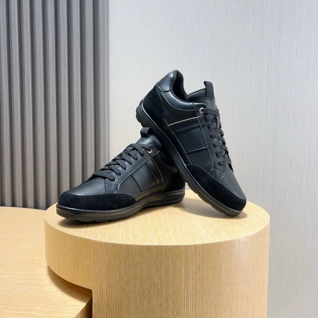Lacoste Black Premium Sneakers - Gallery Image 6 - Detailed View