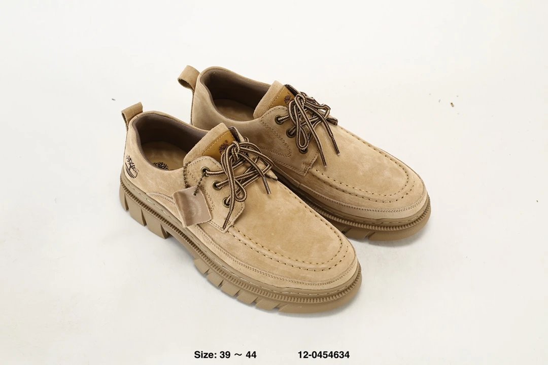 Suede Chunky Sole Shoes Sand - Gallery Image 8 - Detailed View