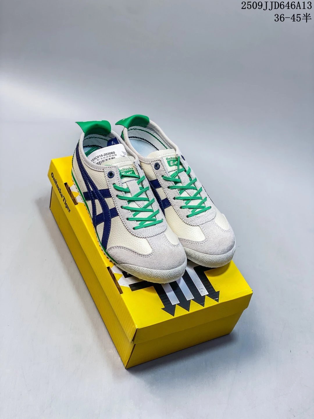 Onitsuka Tiger MEXICO 66 Sneakers Cream Blue - Gallery Image 6 - Detailed View