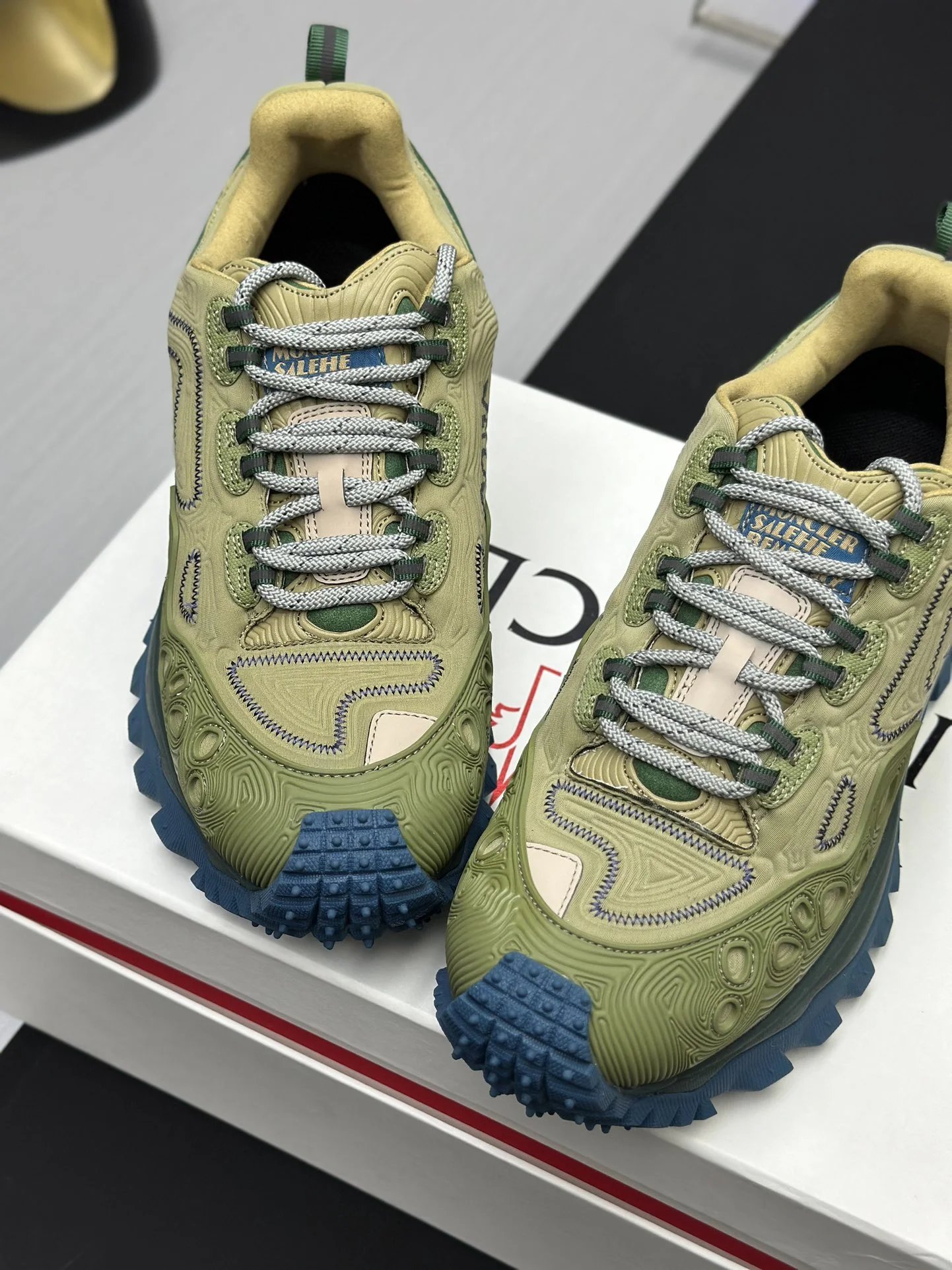 Moncler Trailgrip GTX Hiking Shoes Green - Gallery Image 6 - Detailed View
