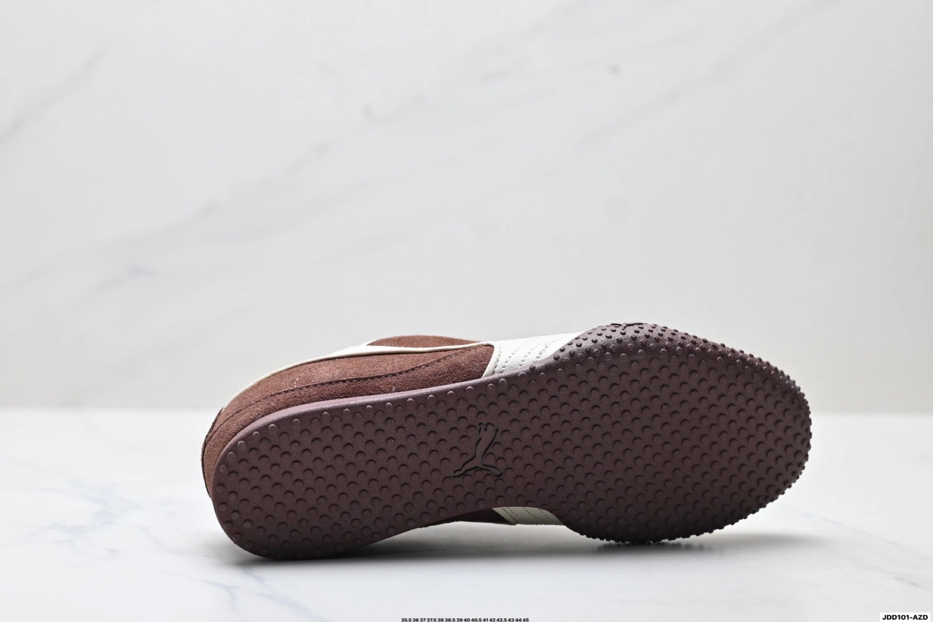 PUMA Bella V2 Leather Sneakers Brown White - Gallery Image 9 - Detailed View