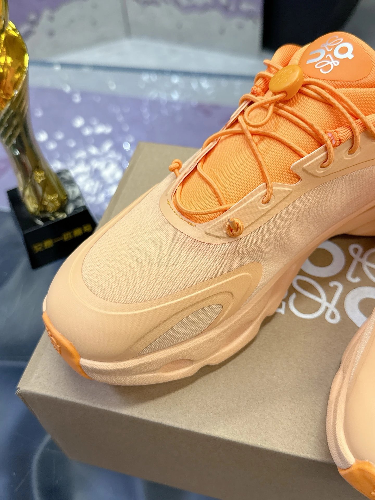 Loewe x On 3.0 Cloudventure Sneakers Orange - Gallery Image 9 - Detailed View