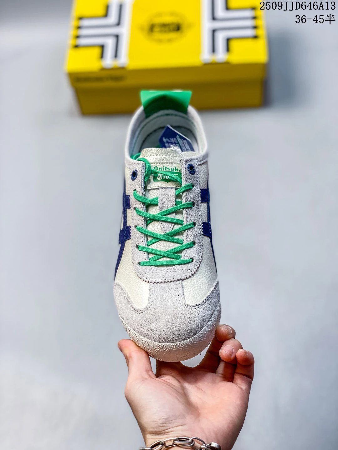 Onitsuka Tiger MEXICO 66 Sneakers Cream Blue - Gallery Image 2 - Detailed View