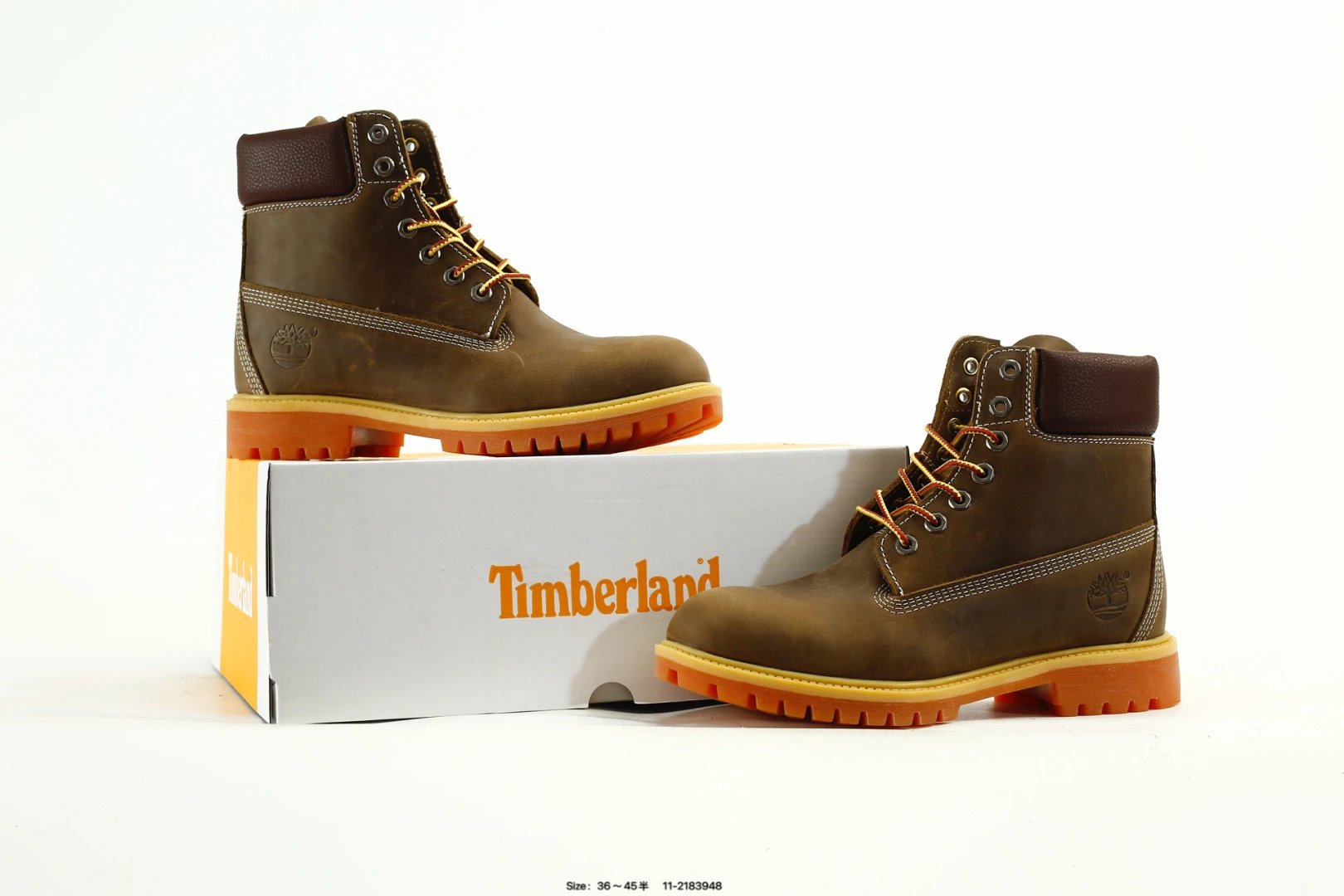 Outdoor Leather Boots High-Top in Rich Brown - Gallery Image 9 - Detailed View