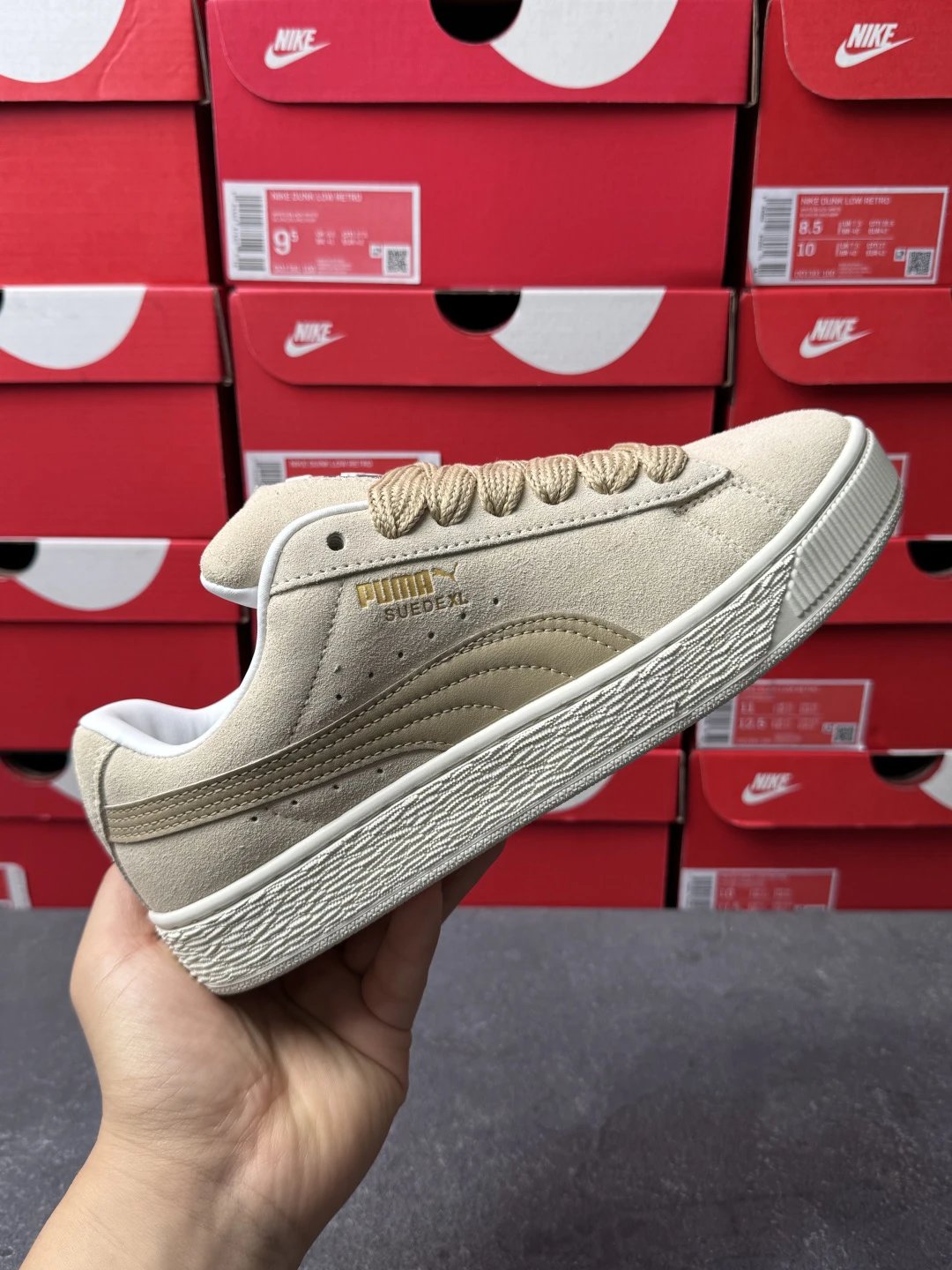 Puma Bread Sneakers Suede Beige - Gallery Image 2 - Detailed View