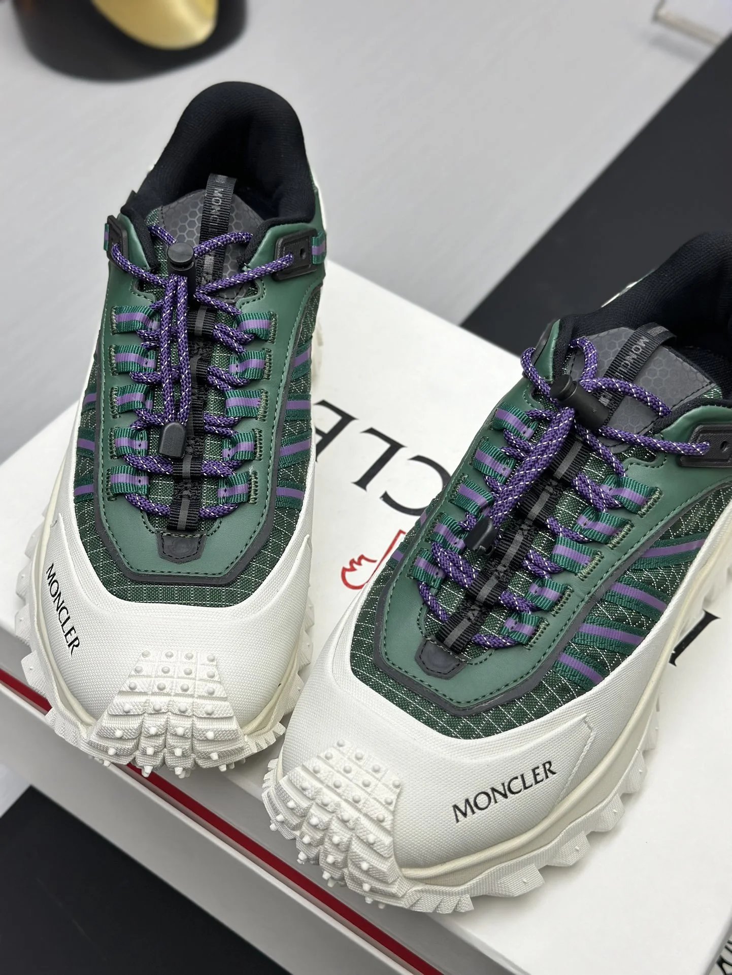 Moncler Trailgrip GTX Sneakers Green - Gallery Image 6 - Detailed View