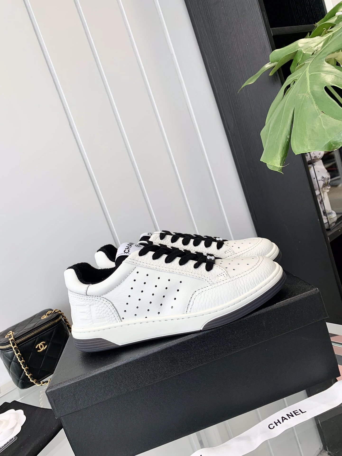Chanel White Sneakers Embossed Logo - High Quality Product Image - Cnfans