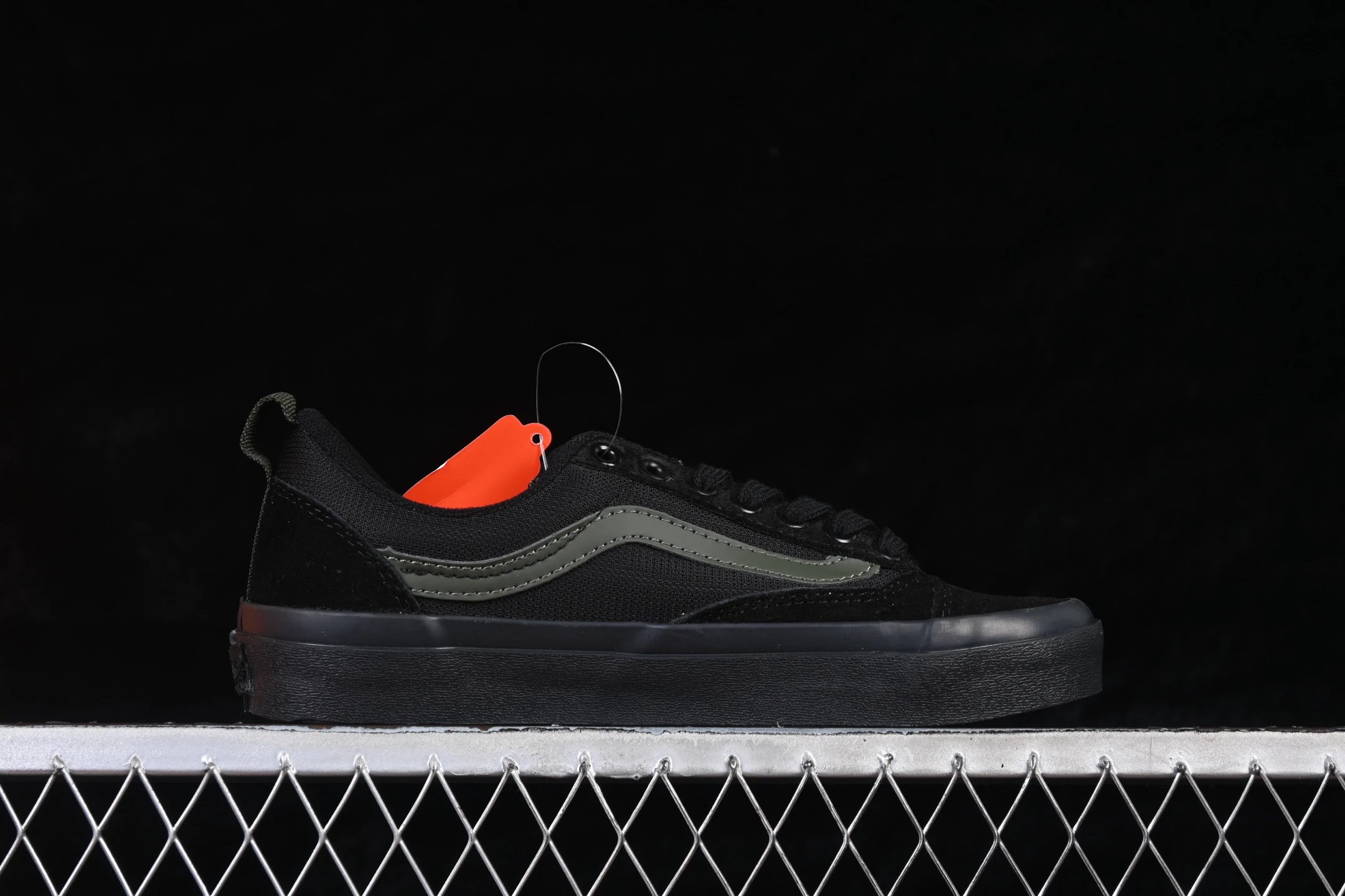 Low Top Skate Sneakers Obsidian Black - Gallery Image 2 - Detailed View