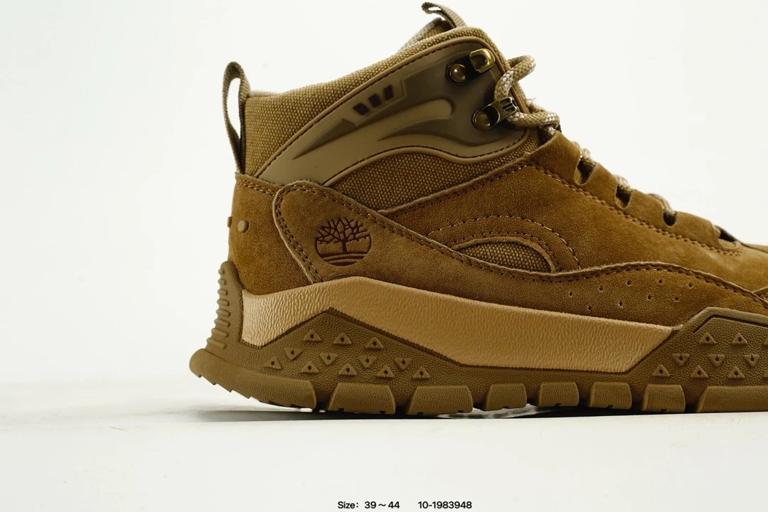 Suede Hiking Boots Taupe - Gallery Image 3 - Detailed View