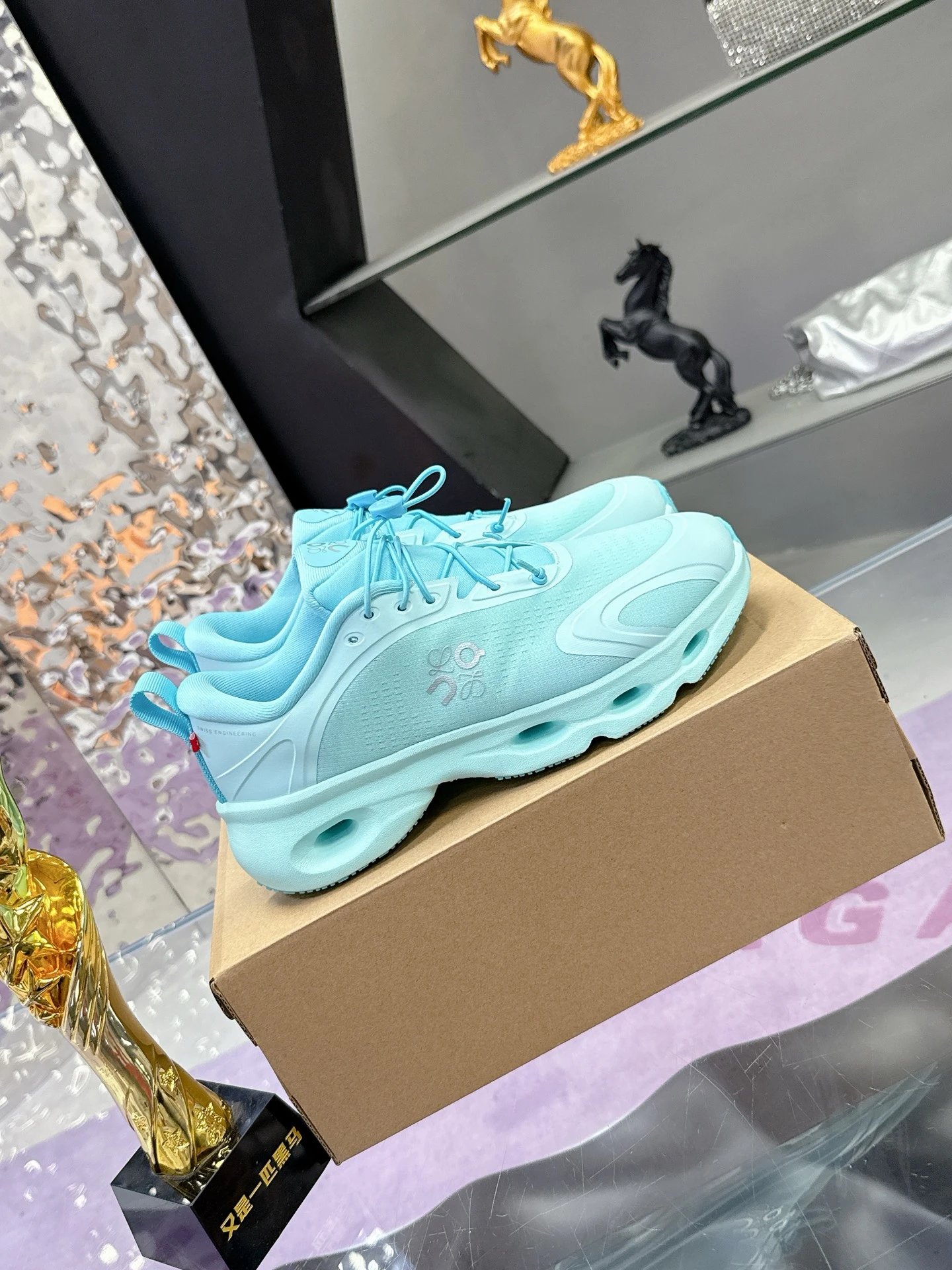 Loewe x On 3.0 Cloudventure Sneakers Blue - Gallery Image 3 - Detailed View