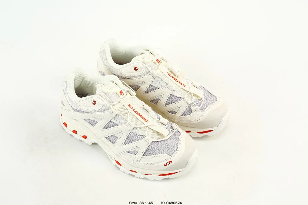 Salomon XT-Whisper Sneakers White Red - Gallery Image 8 - Detailed View