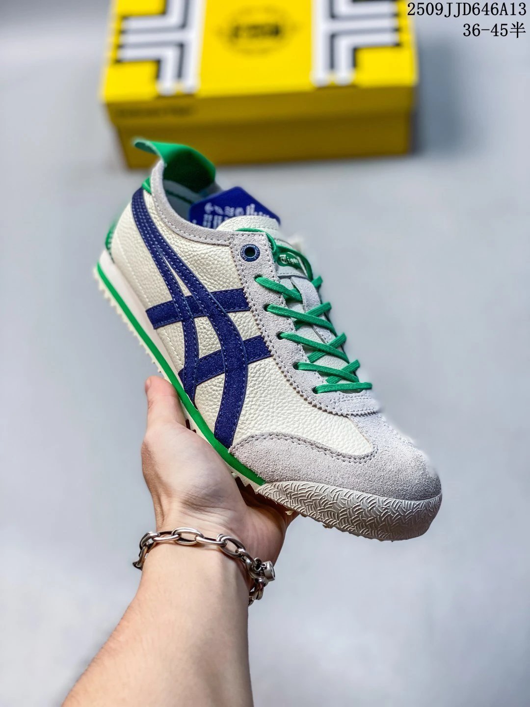 Onitsuka Tiger MEXICO 66 Sneakers Cream Blue - Gallery Image 1 - Detailed View