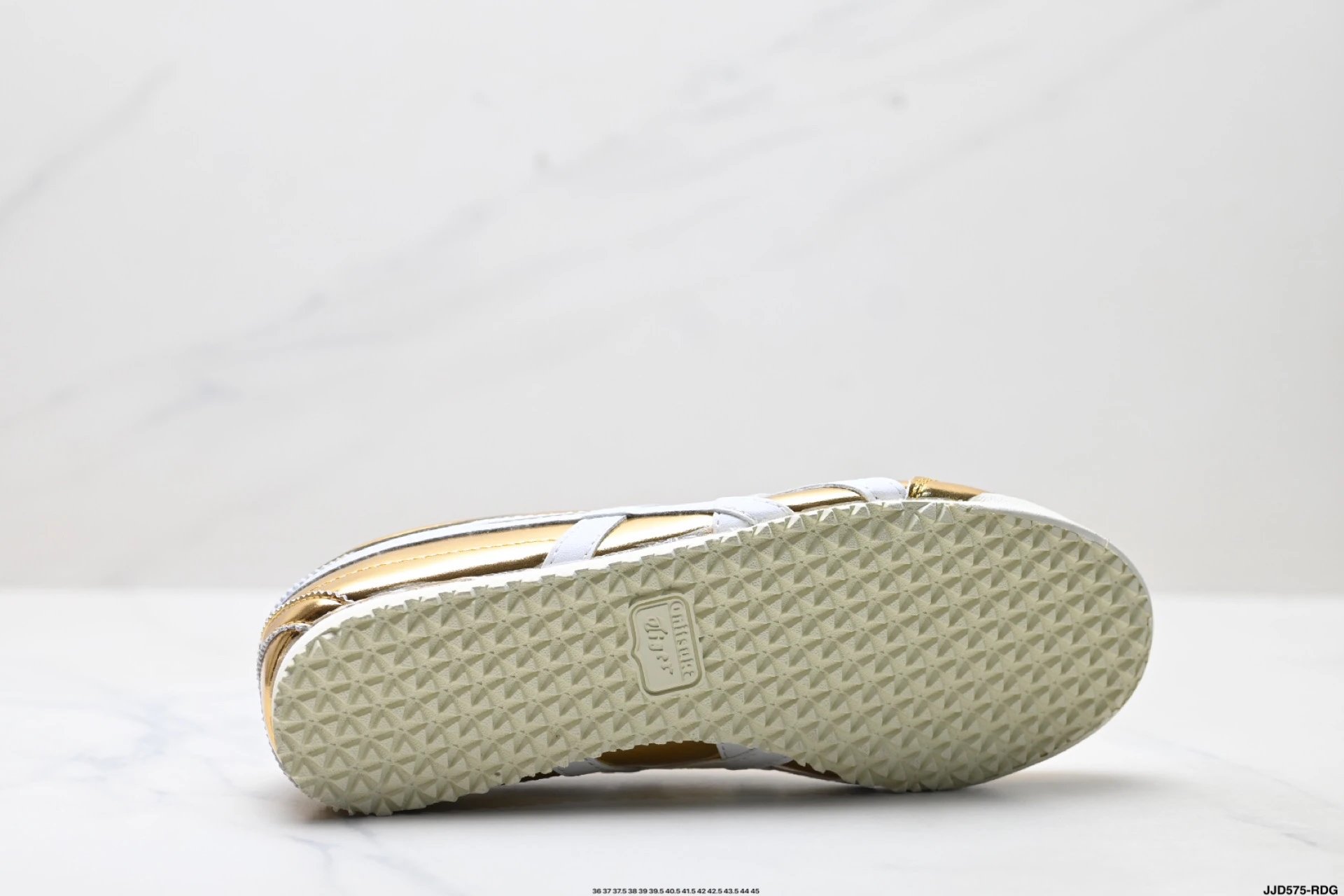 Onitsuka Tiger NIPPON MADE Mexico 66 Deluxe Sneakers Gold White - Gallery Image 9 - Detailed View
