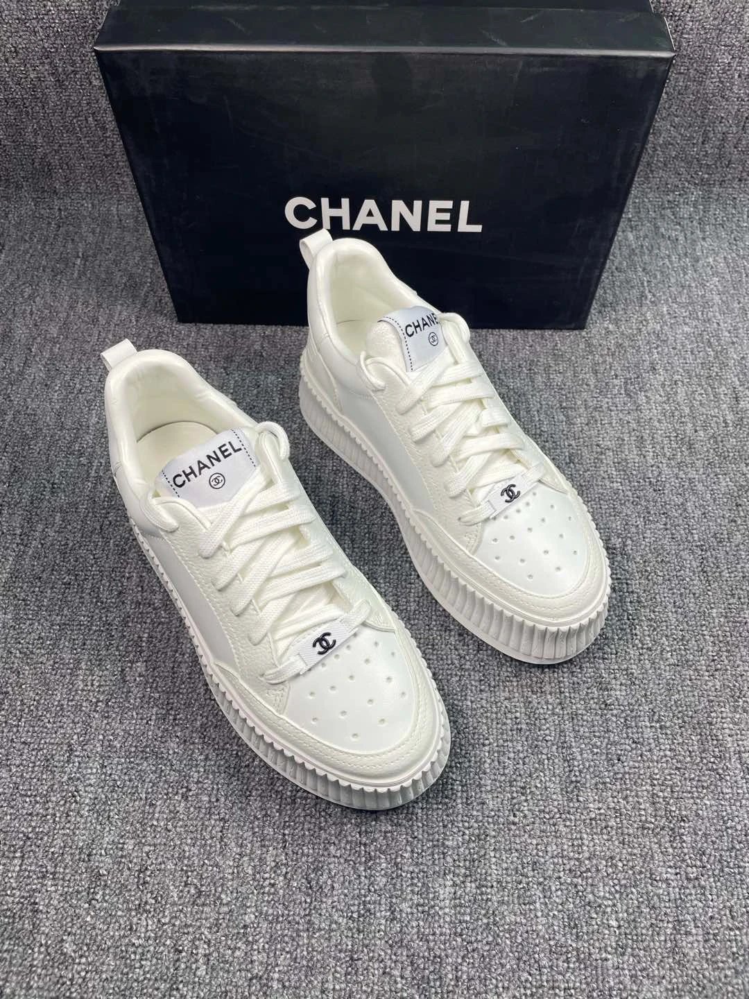 Chanel Casual Sneakers White - Gallery Image 2 - Detailed View