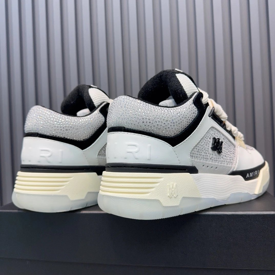 Unisex Leather Low Top Skate Sneakers Ivory White - Gallery Image 7 - Detailed View