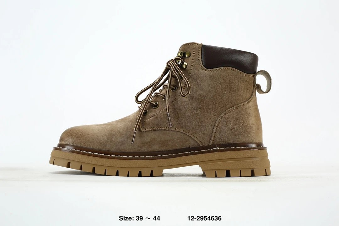 Winter Suede Boots Taupe - Gallery Image 4 - Detailed View