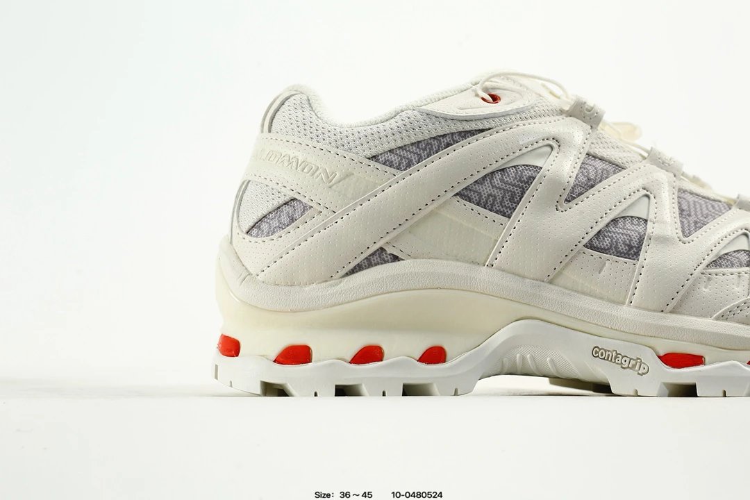 Salomon XT-Whisper Sneakers White Red - Gallery Image 2 - Detailed View