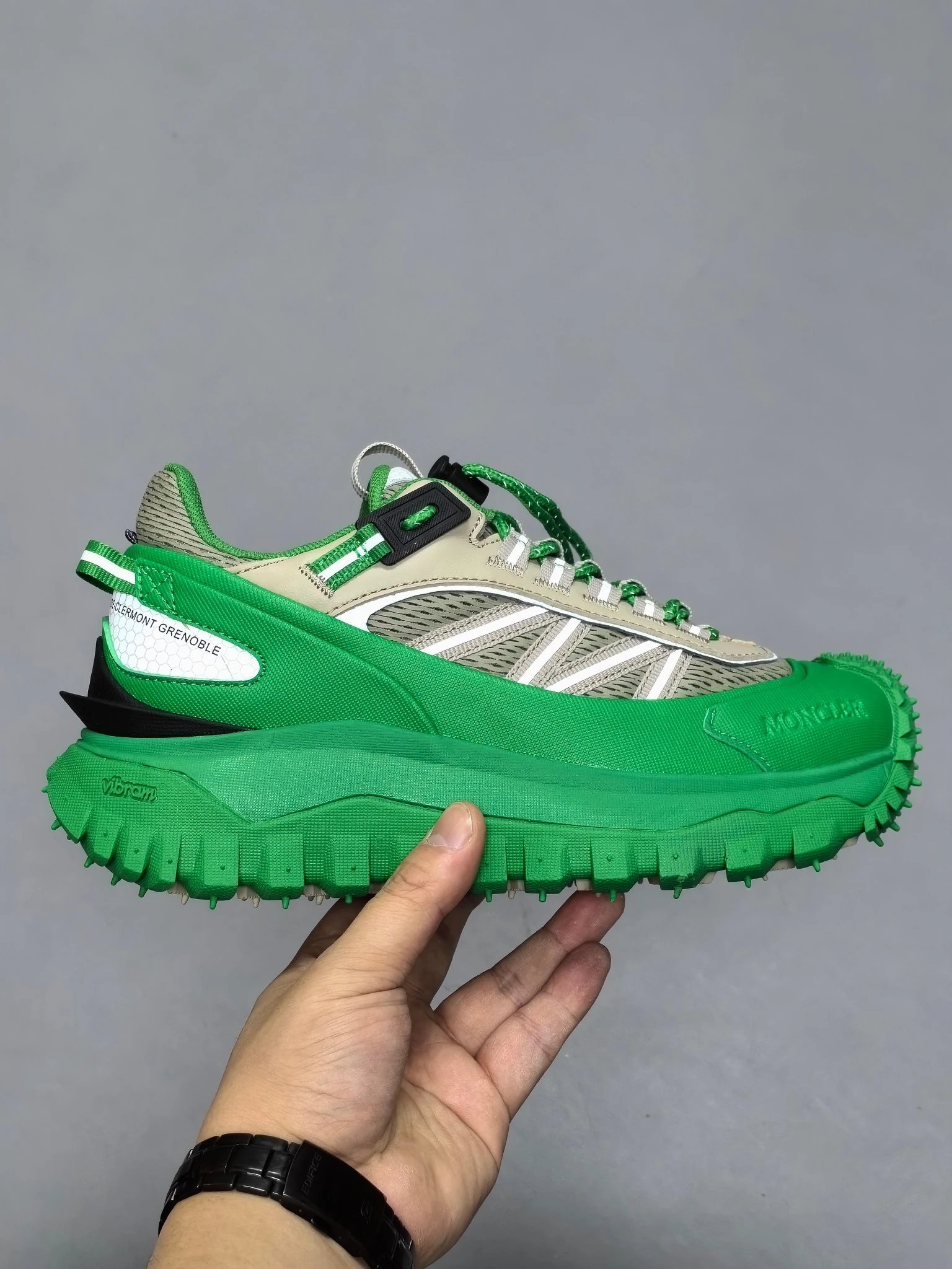 Moncler Trailgrip GTX Rubber Sneakers Green - High Quality Product Image - Cnfans