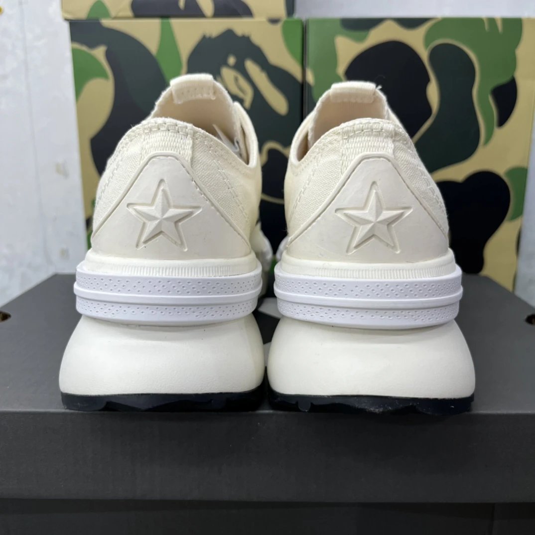 Low Top Canvas Sneakers Creamy Sea Salt - Gallery Image 5 - Detailed View