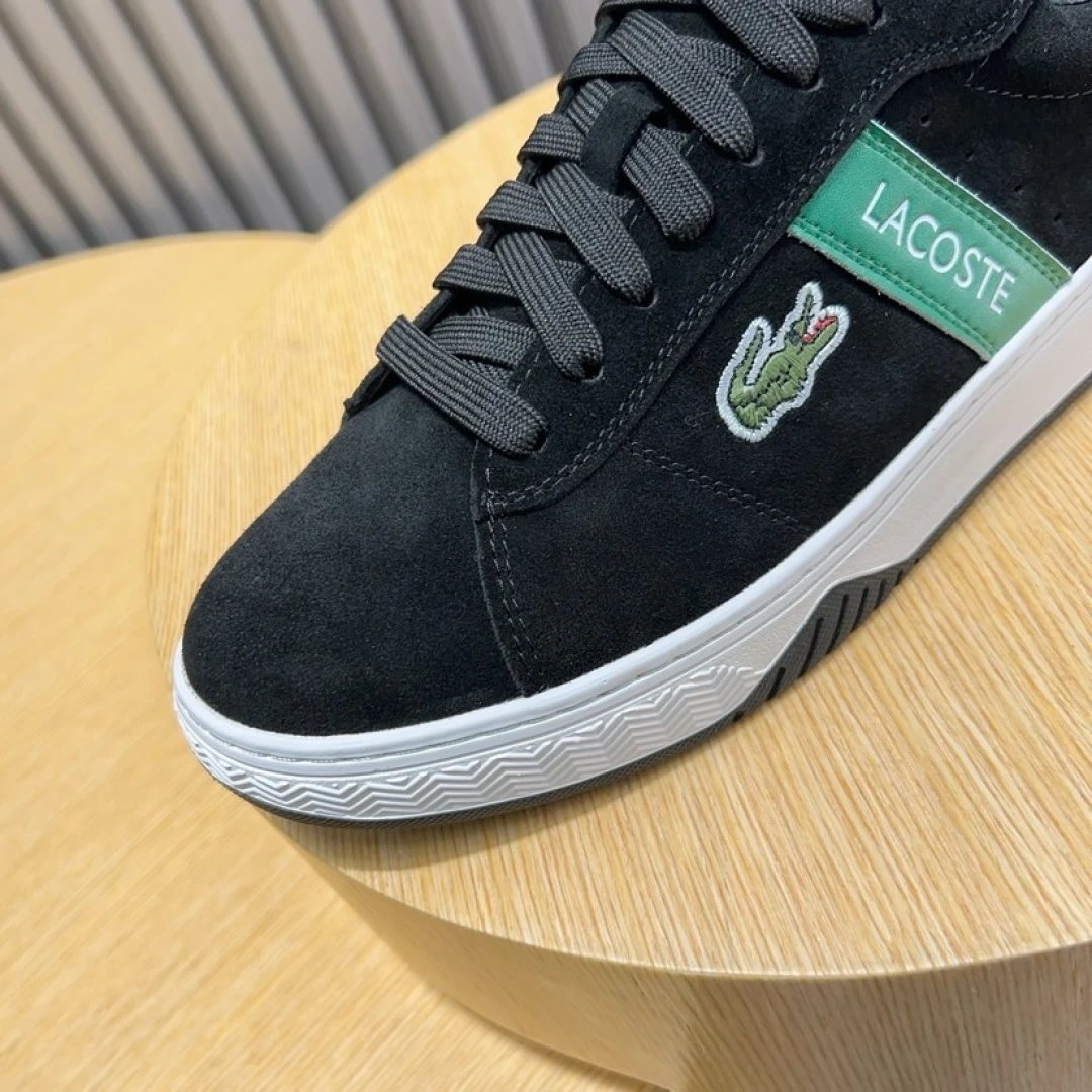 Lacoste Black Classic Sneakers - Gallery Image 7 - Detailed View