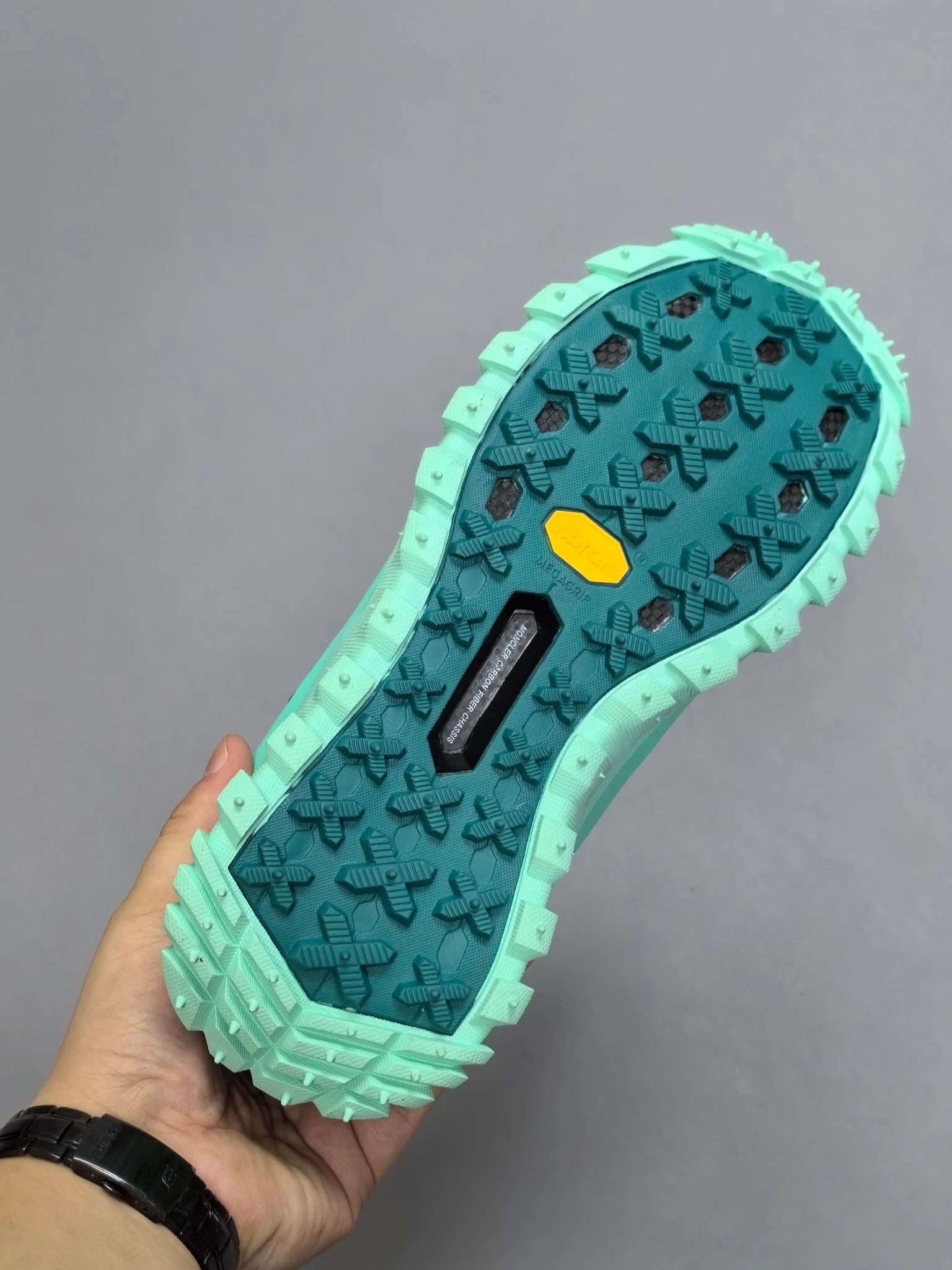 Moncler Trailgrip GTX Rubber Sneakers Light Green - Gallery Image 7 - Detailed View