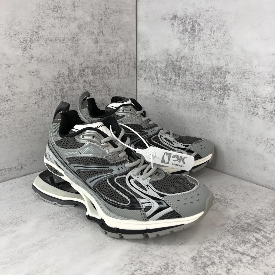 X-Pander Mesh Running Dad Sneakers Metallic Grey - Gallery Image 2 - Detailed View
