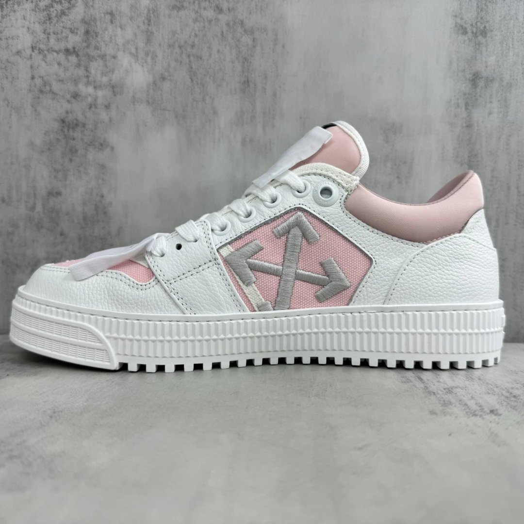 Low Vulcanized Canvas Sneakers Leather Lining Blush White - Gallery Image 7 - Detailed View