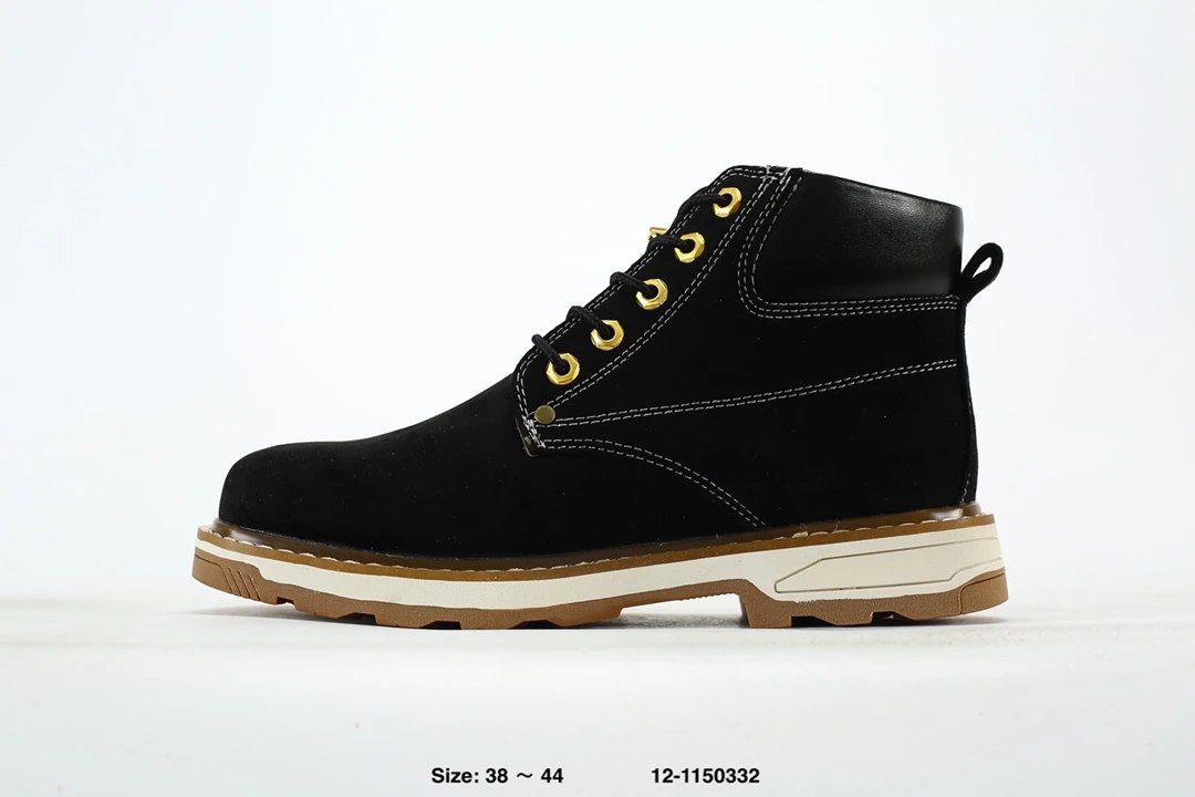 Outdoor Hiking Boots Suede Noir - Gallery Image 4 - Detailed View