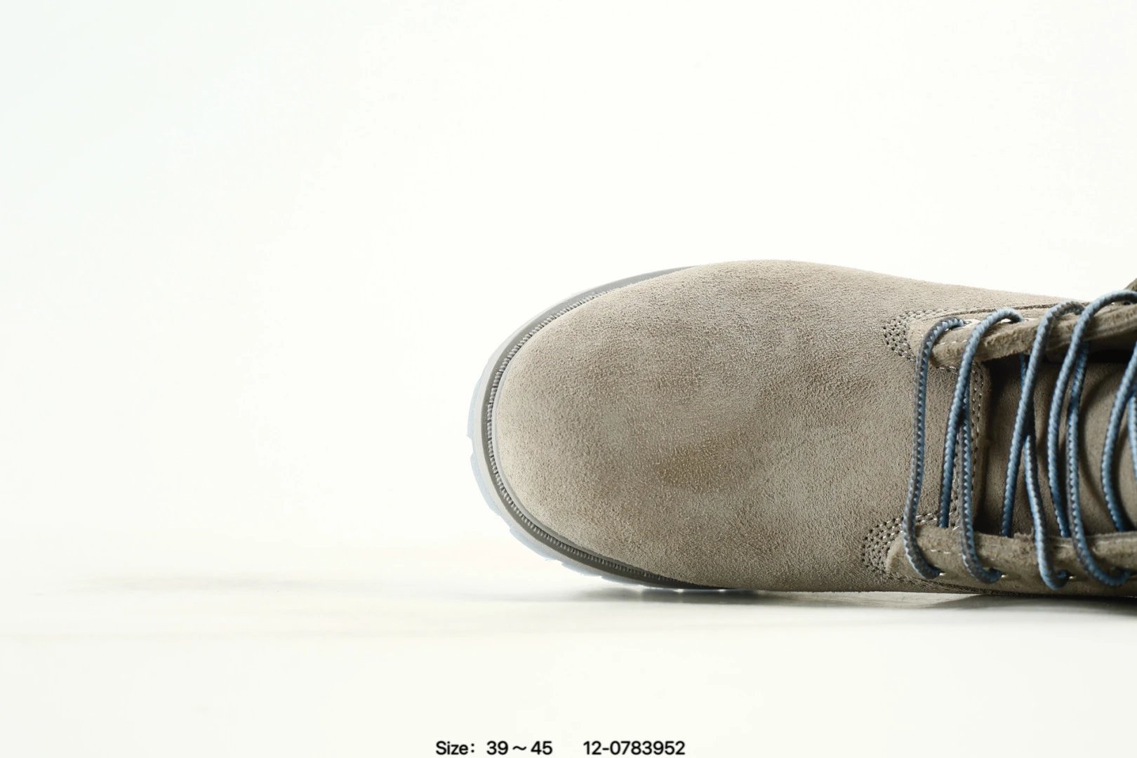 Suede Outdoor Boots Misty Gray - Gallery Image 6 - Detailed View