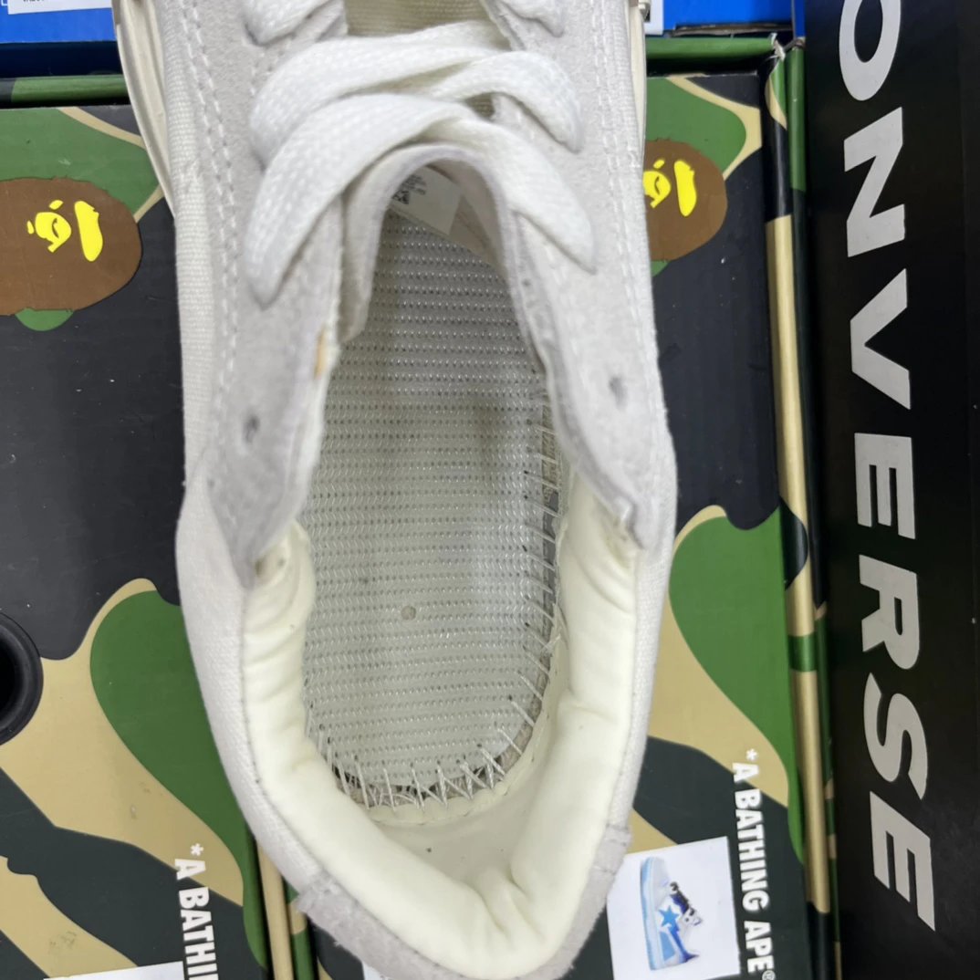 Chunky Canvas Platform Sneakers Ivory - Gallery Image 10 - Detailed View