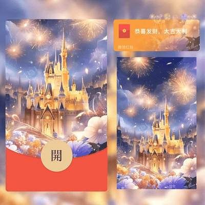 【卡密兑换】微信红包封面『梦幻城堡』官方卡密丨端内兑换丨24小时自助提卡！