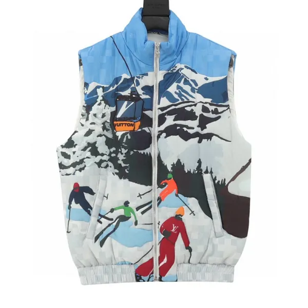 Louis Vuitton x Moncler Genius Ski Scene Down Vest Multicolor - 1
