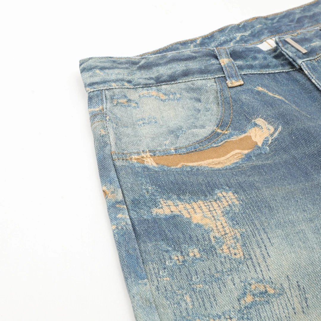 Givenchy Distressed Destroyed Denim Jeans - 17