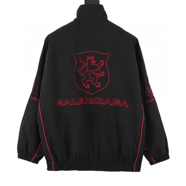 Balenciaga Shield Logo Windbreaker Beige Jacket - 12