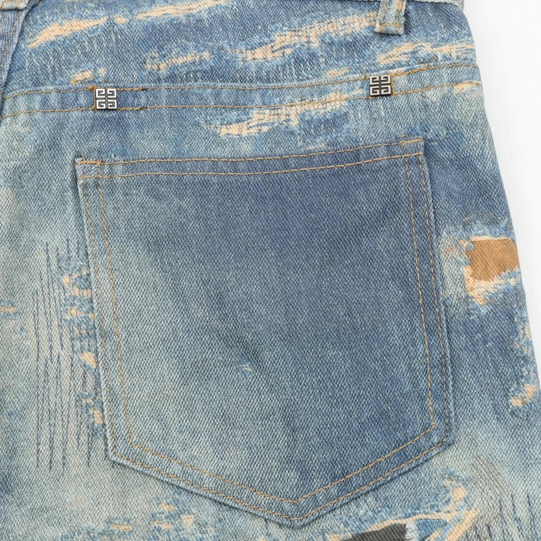 Givenchy Distressed Destroyed Denim Jeans - 13