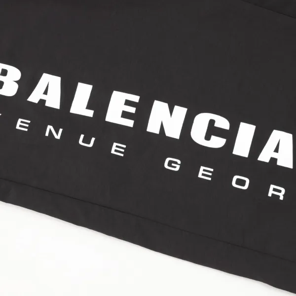 Balenciaga 10 Avenue George V Logo Print Track Pants Black - 8