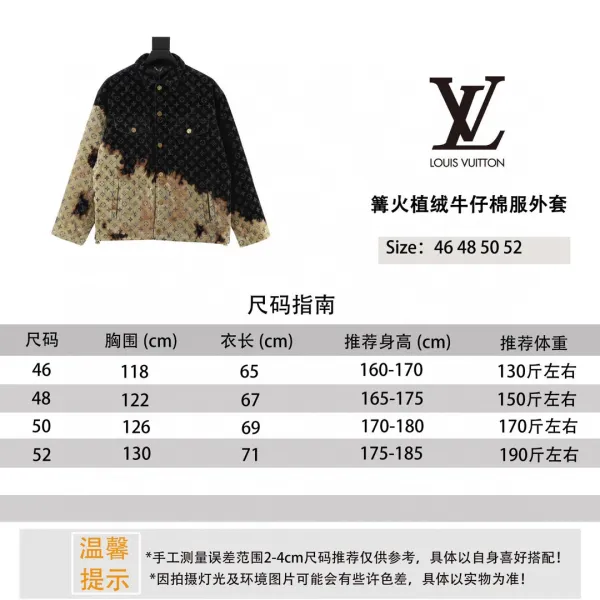 Louis Vuitton Monogram Burnout Velvet Jacket Black Beige - 3